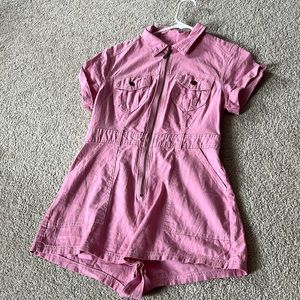 BDG Axel Linen Coverall Romper